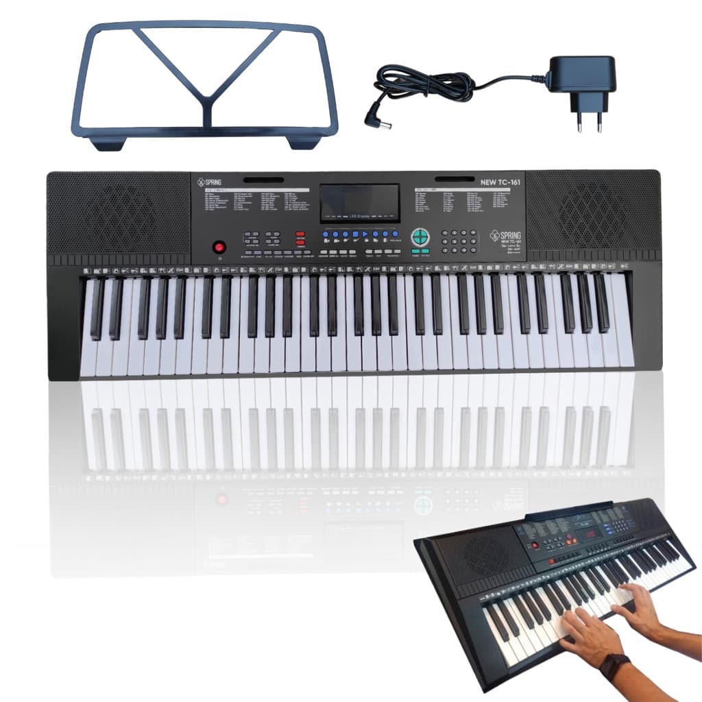 Teclado Musical Iniciante Estudant Spring tc-161 Tipo Yamaha