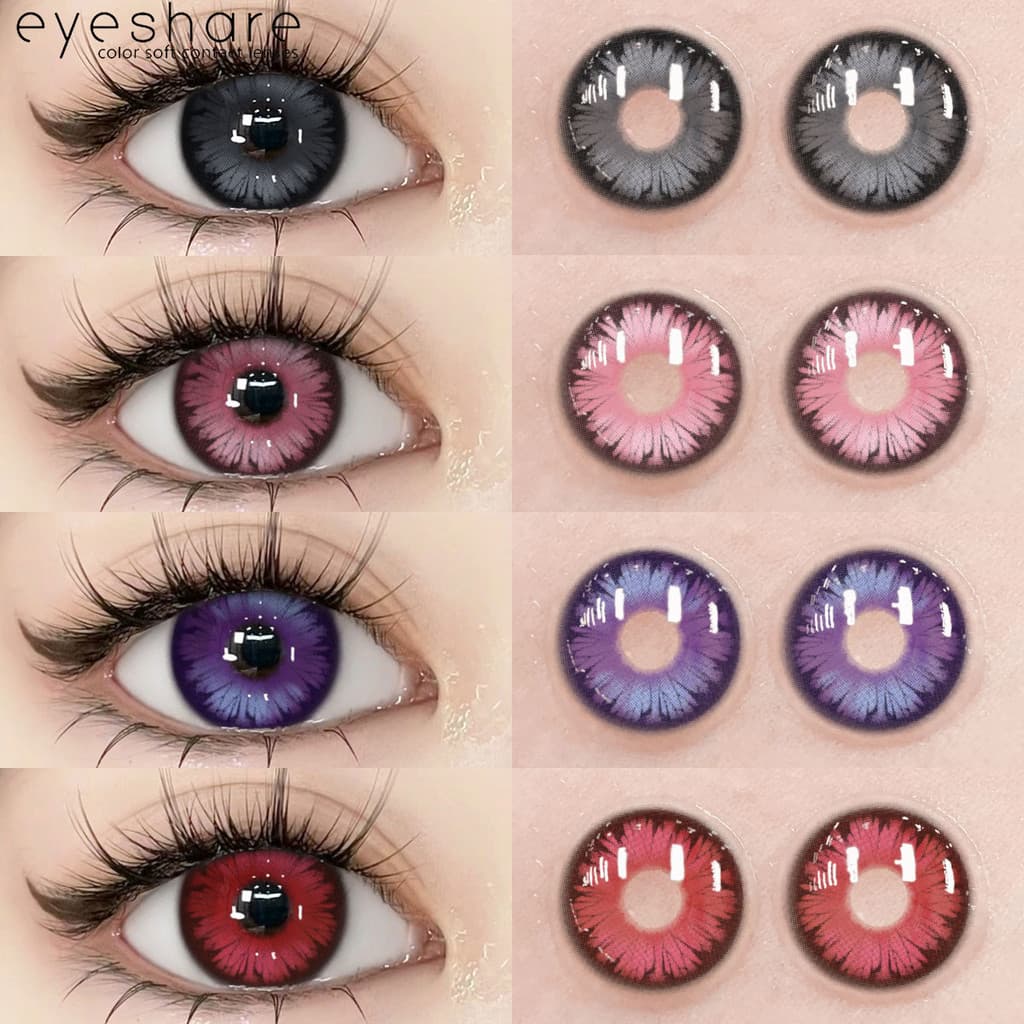 EYESHARE 2 Pçs Lentes De Contato Coloridas Diâmetro Dos Olhos 14.2MM Monterux Estudante Senhoras Maquiagem Macio Confort