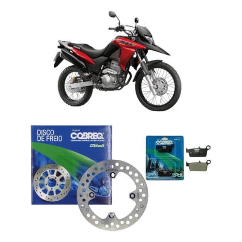 Disco E Pastilha Freio Traseira Xre 300 2013 2014 2015 S/abs