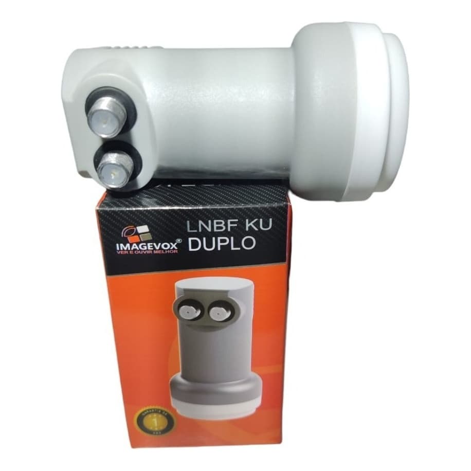 Lnb Duplo Universal Banda Ku Full Hd 2 Saídas Lbnf 4K Para Antenas Banda Ku Digital Parabólica