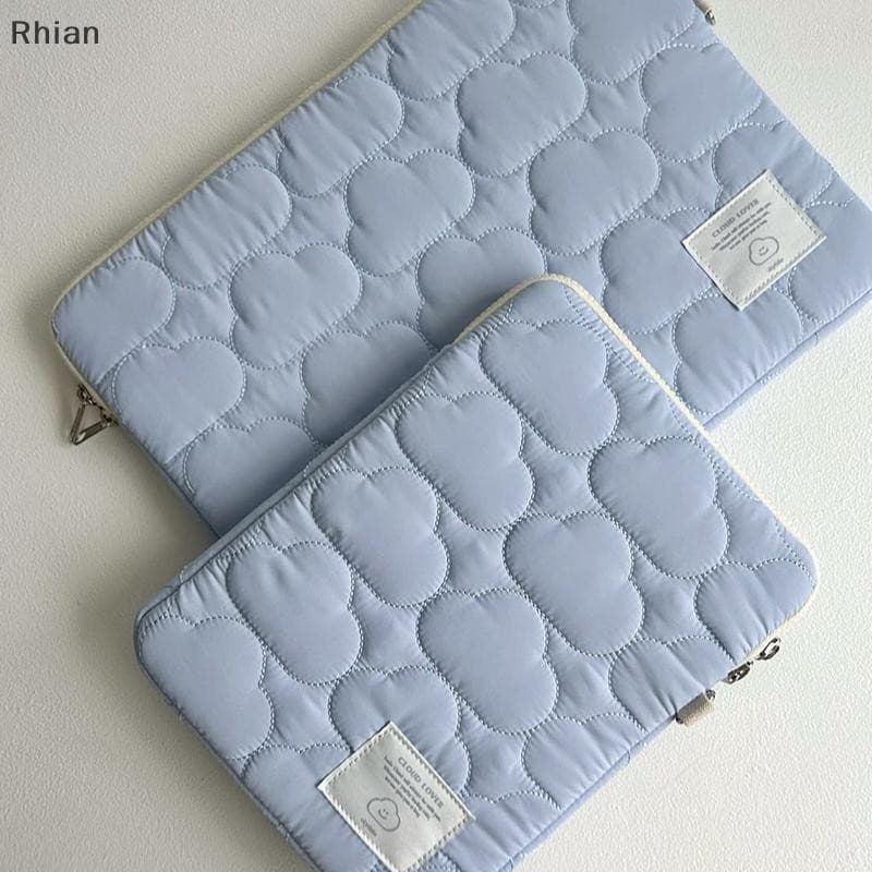 [Rhian] Laptop De Nuvens Fofas Bolsa Para Computador Notebook De 13/14/15/16 Polegadas Tablet À Prova De Choque Capa Pro