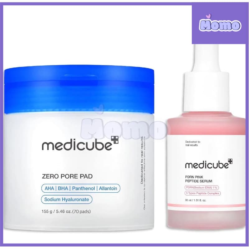 medicube zero pore pad 2.0 Salmão PDRN Ampola Rosa 30ml
