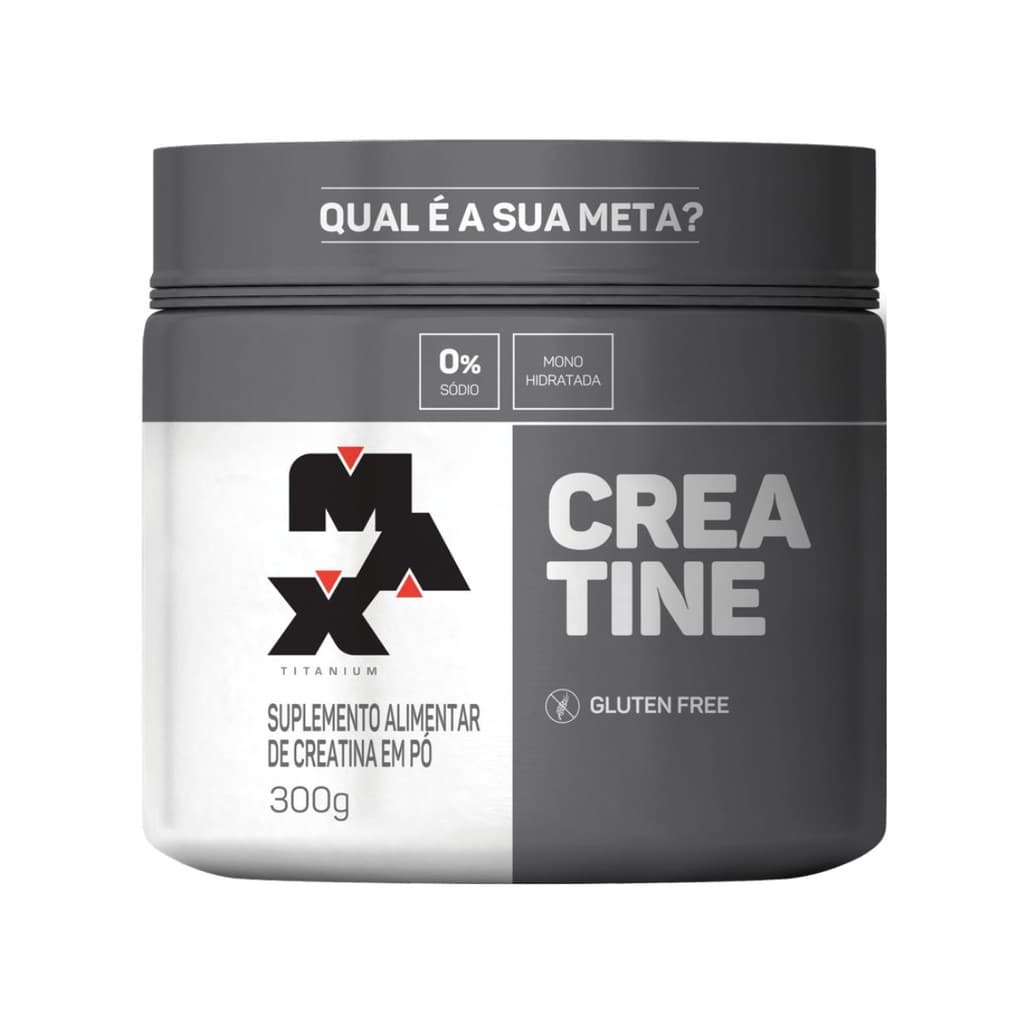 Creatina Max Titanium 300g 100% Pura Monohidratada Creatine 100 doses