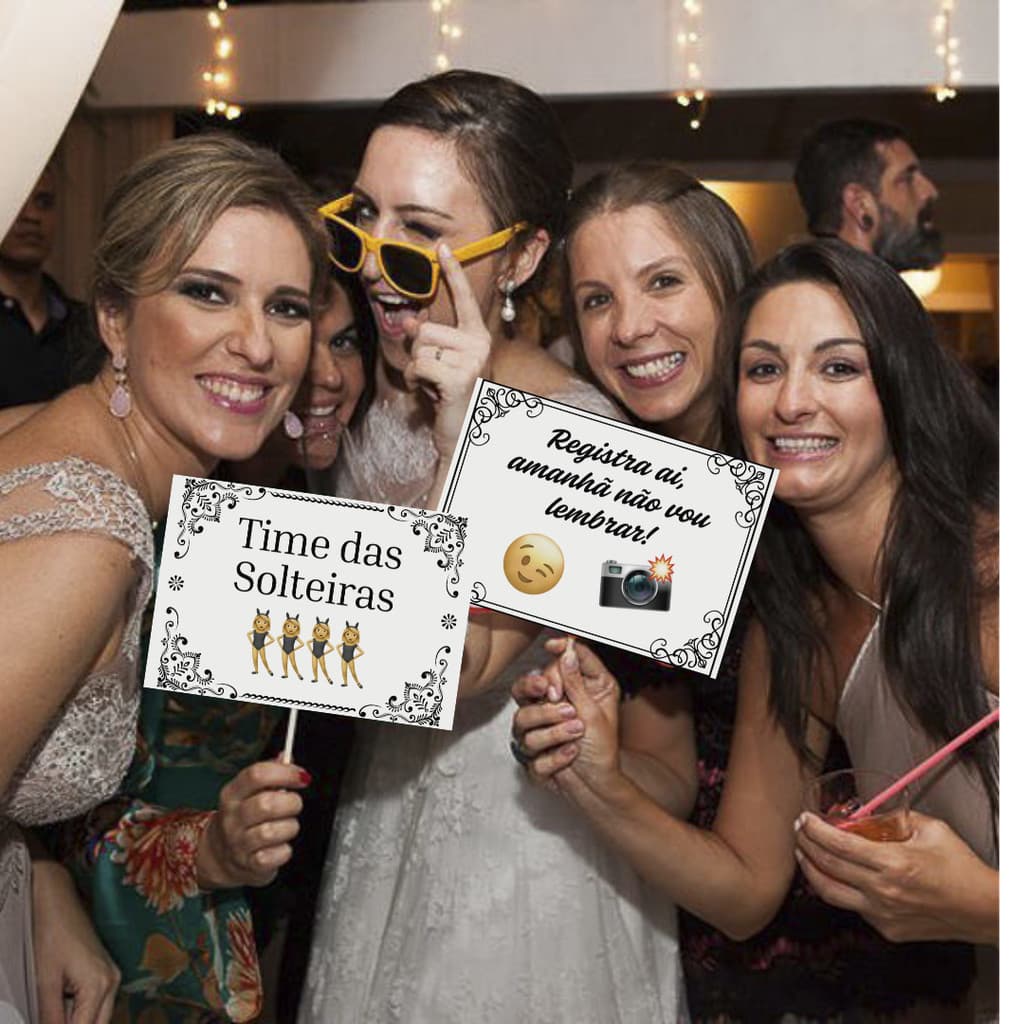 30 Plaquinhas Divertidas Sortidas P/ Casamento Sem Palito