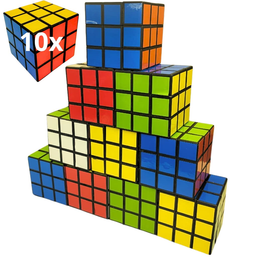 Kit 10 Cubo Mágico 3x3x3 Mini 5cm Atacado Clássico Lembrancinha Festa Aniversário Brinquedo Infantil