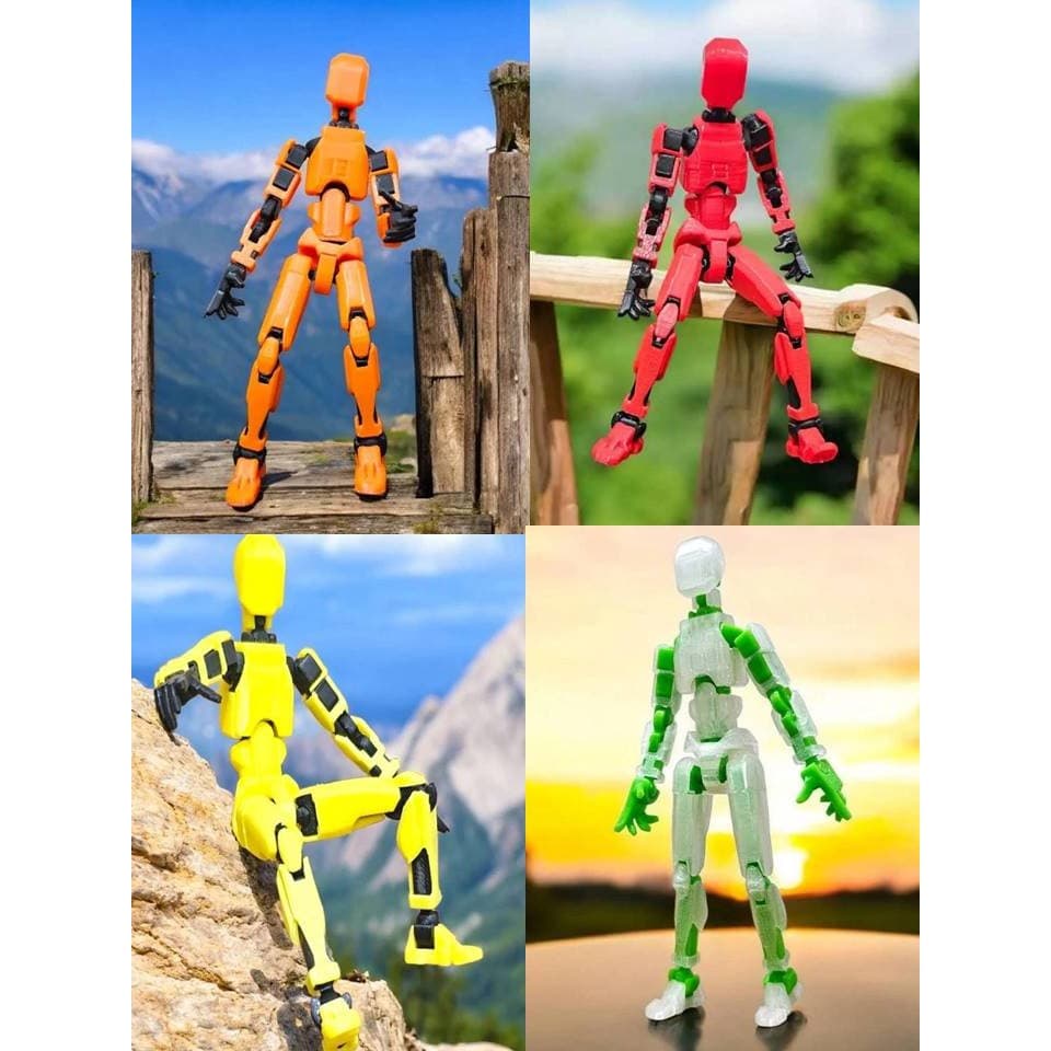 Impressão Em 3D Ação Figura Dummy 13 Montagem Modelo 14 CM Brinquedos Articulado Infantis Presente