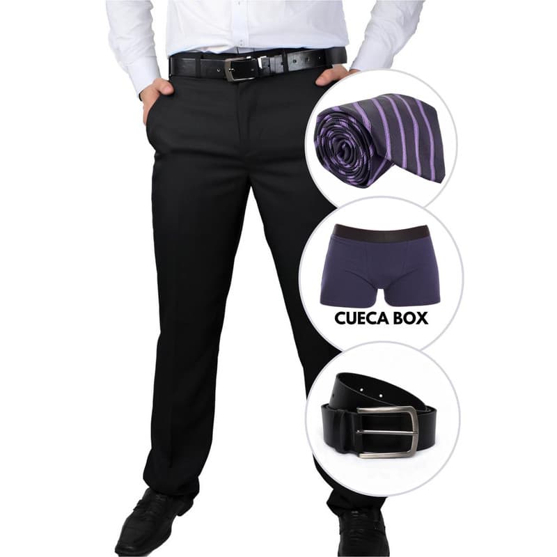 Calça Social Masculina Oxford Tradiconal Casual + Brinde