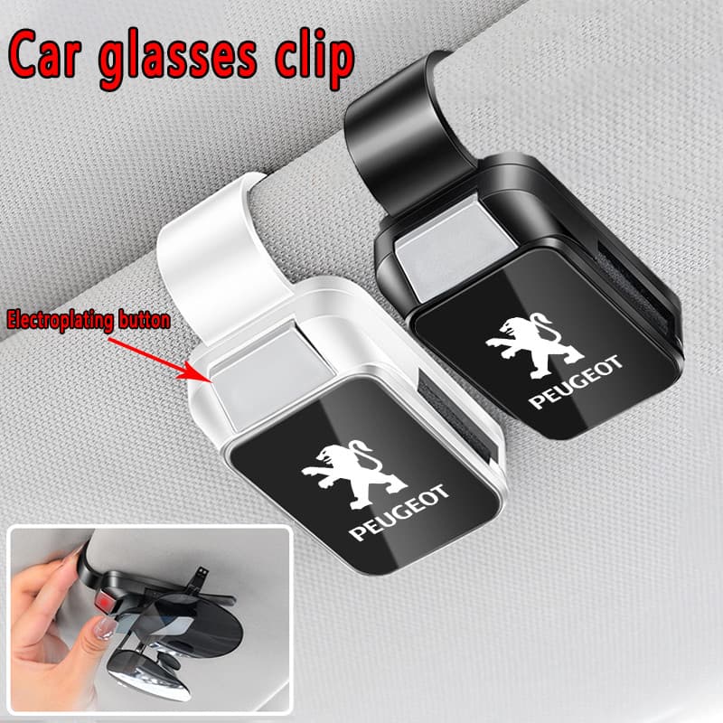 Peugeot Novo Criativo Personalizado Carro Óculos de Sol Clipe Peugeot 206 208 207 307 308 2008 3008 508 408 5008 406
