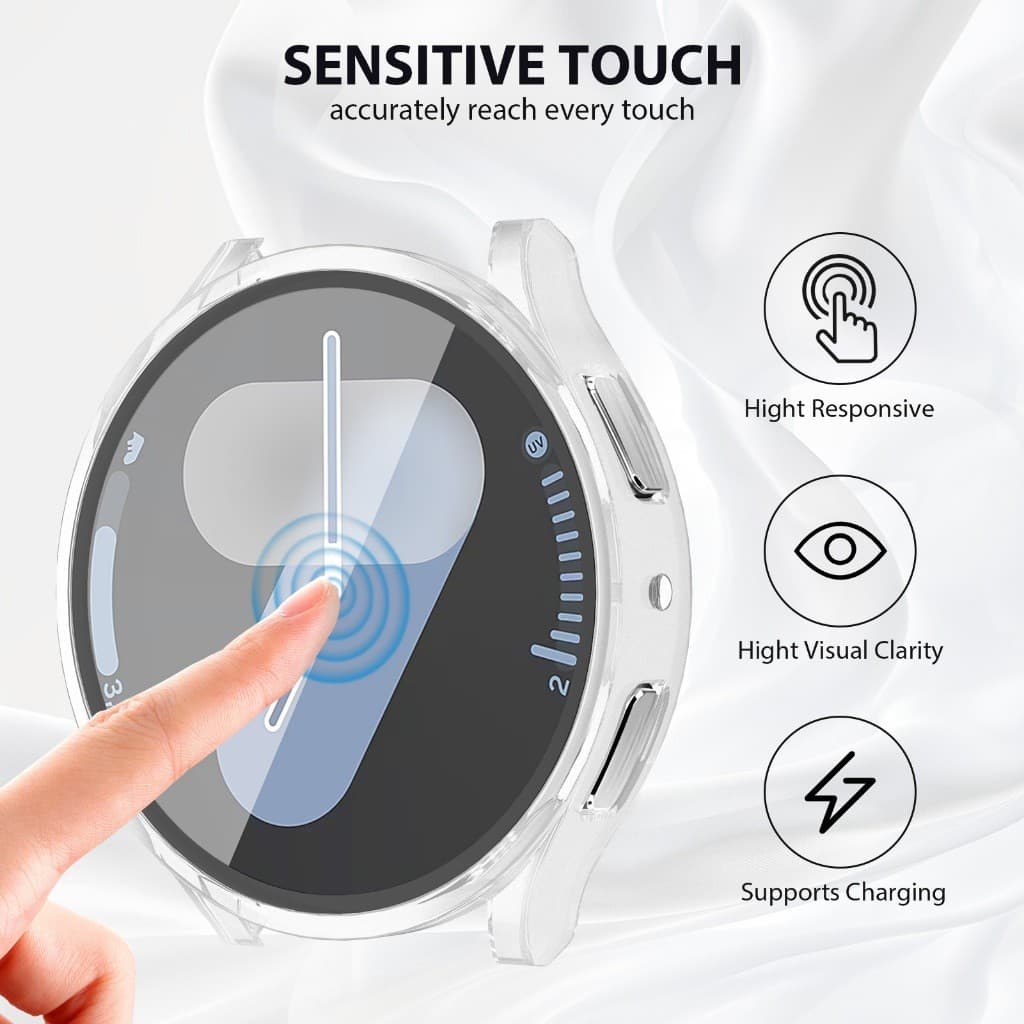 Capa para PC completa para Samsung Galaxy Watch 7 40mm 44mm