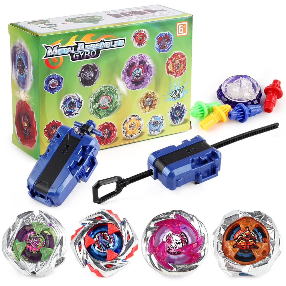 BX168-A35 4PCS UX-09/11/12/13 Conjunto De Tops Giratórios Com Lançador