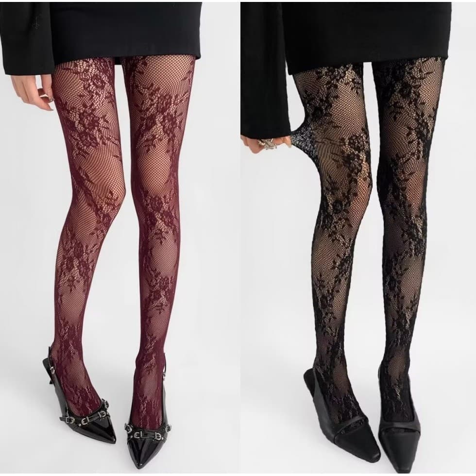 Meia-Calça De Renda Fina Super Elástica Estilo Coreano/Meias Arrastão Sexy De Alta Elasticidade/Calças De Malha