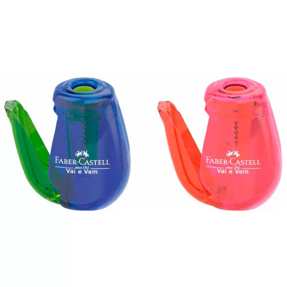 Apontador com depósito Vai e Vem - Faber-Castell