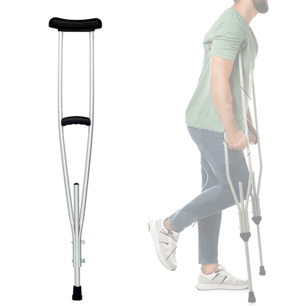 Muleta Axilar Alumínio Com Regulagem De  Altura