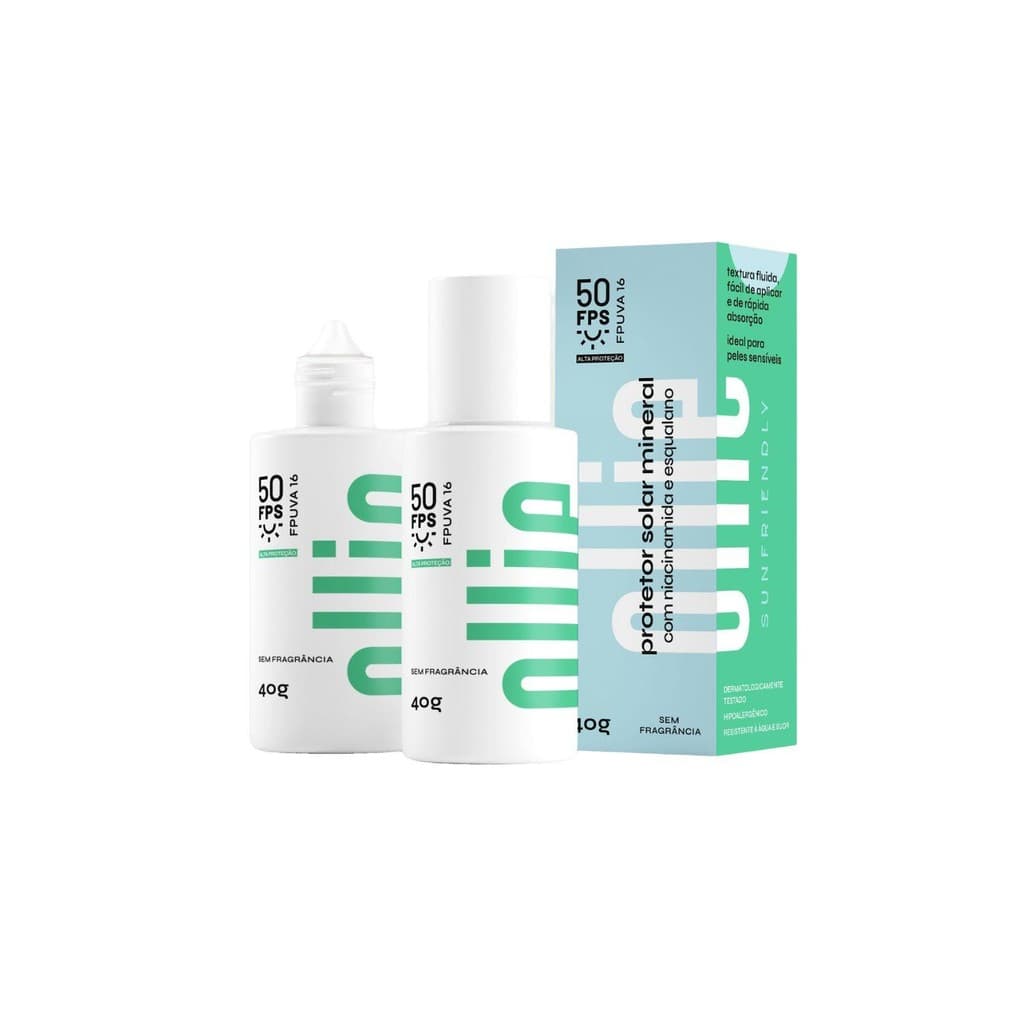 Ollie Protetor Solar Mineral Fluido FPS 50 FPUVA 16