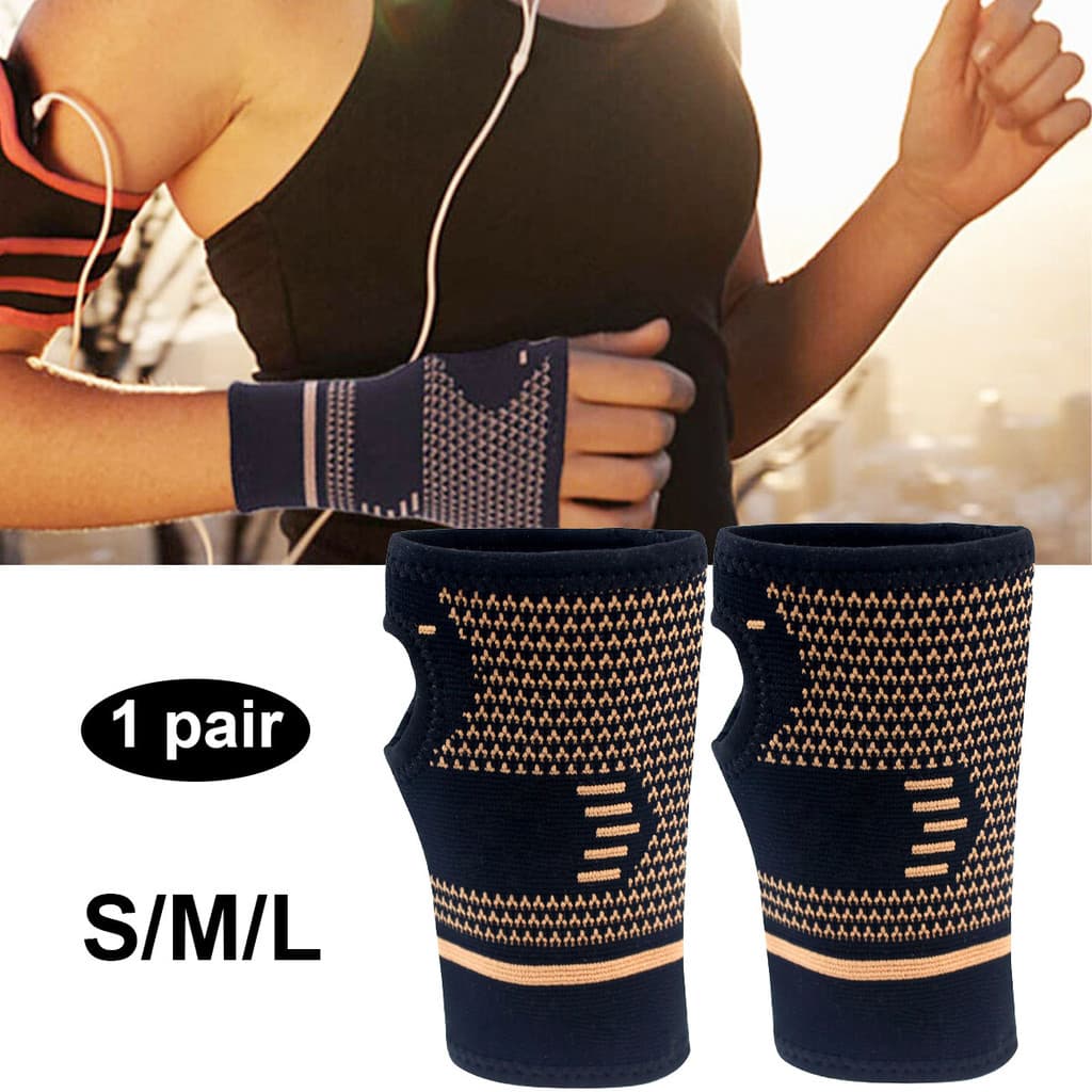 1 Conjunto Cinta Para Alívio Do Túnel Carpo Luva De Compressão De Pulso Mangas De Suporte Artrite Entorse