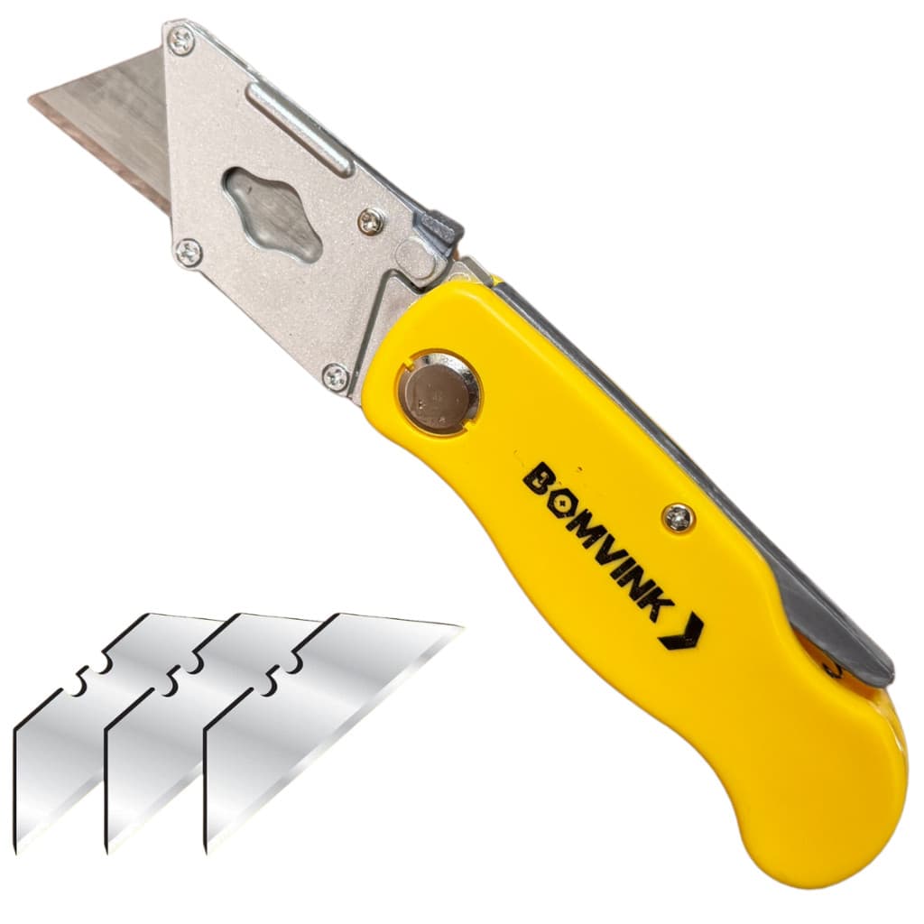 Estilete Profissional Dobrável Tipo Canivete Com 3 Lâminas