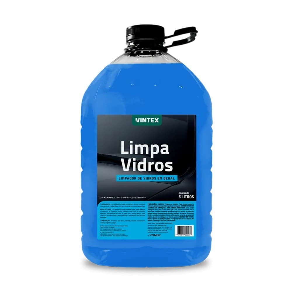 LIMPADOR LIMPA VIDROS E ESPELHOS AUTOMOTIVO PARABRISA 5L VINTEX