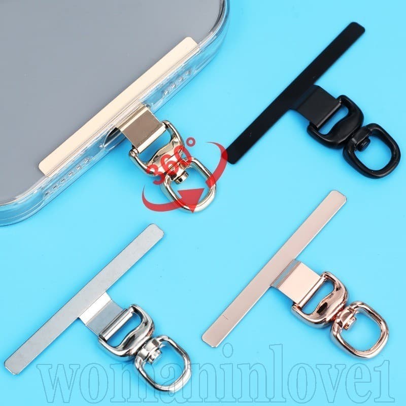 Junta De Telefone Giratória 360-Aba De Amarração De Aço Inoxidável-Clipe De Remendo De Metal Ultrafino-Peça De Conector 