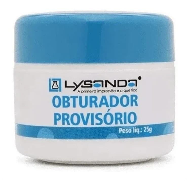 Massa Curativo Cimento Obturação Restauração Provisória 25g