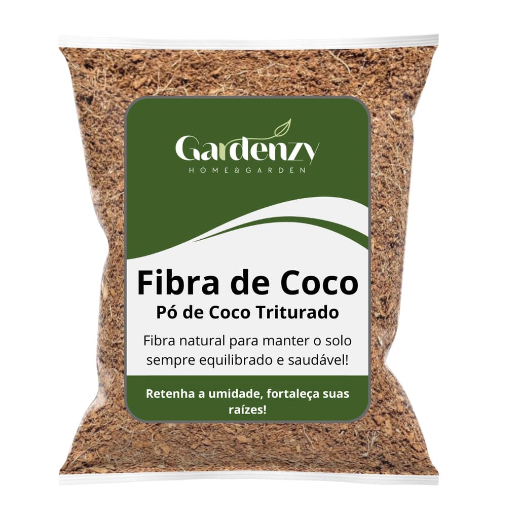 Fibra de Coco Triturada - Pó de Coco 10L e 20L Para Orquídeas, Rosa do Deserto, Cactos e Suculentas