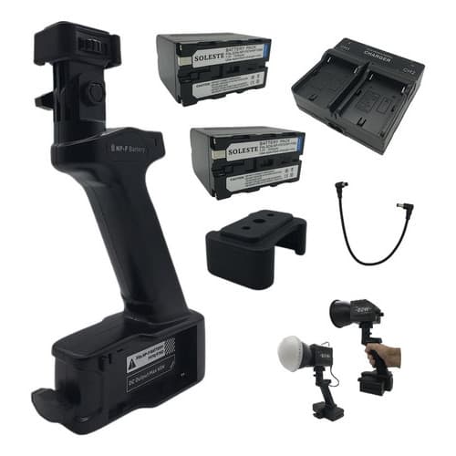 Kit: Suporte + 2 Np-f970 + Carregador Duplo