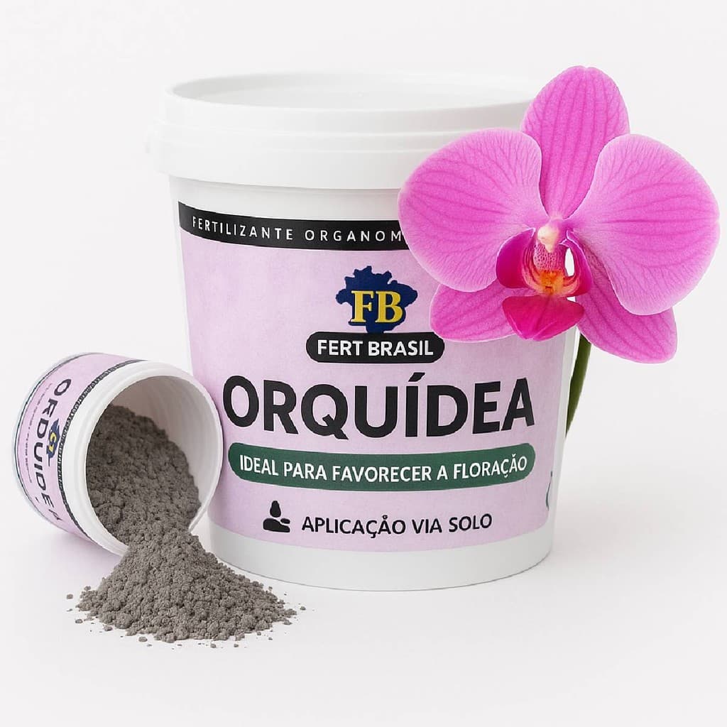 Adubo Fertilizante Natural para Orquidea 400g NPK+10 flores