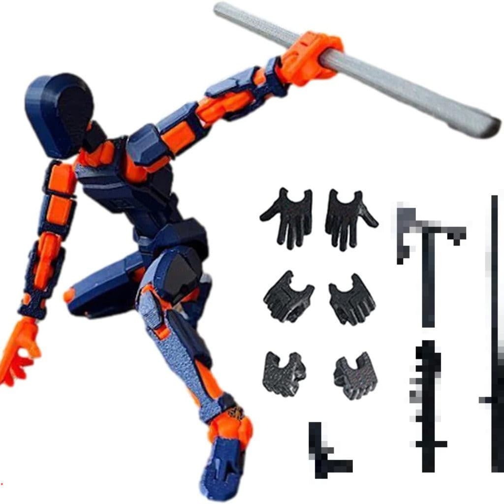 ((Brinquedos De descompressão DIY) 13 bonecos móveis articulados, Kits de montagem, brinquedos para meninos