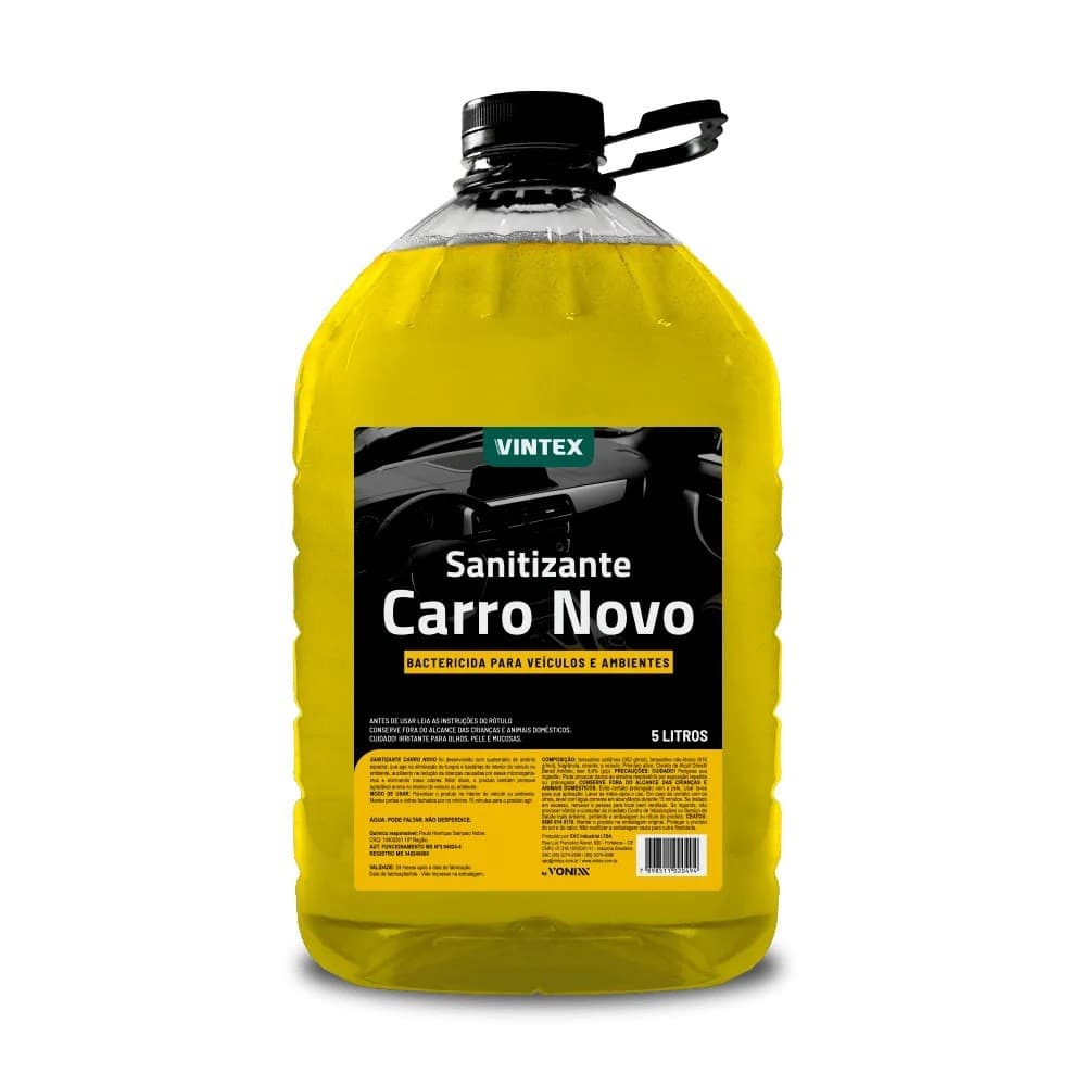 SANITIZANTE BACTERICIDA AUTOMOTIVO CARRO NOVO 5L VONIXX/VINTEX