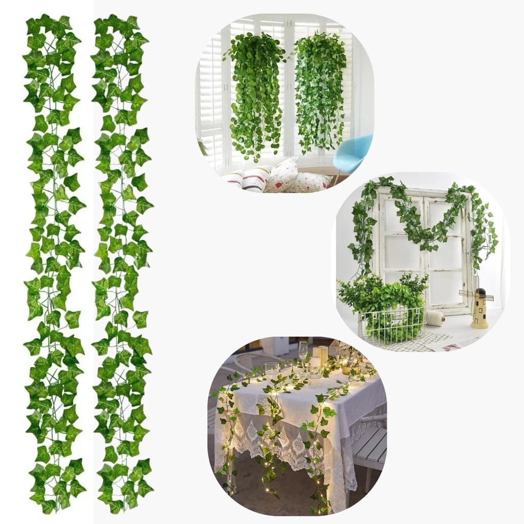 12 Metros Trepadeira Artificial Corrente Pendentes Cordão De Hera 2/8/4/8/12 Metros Luxo Cheio Flore