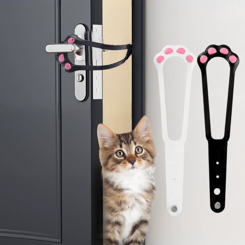 Trava De Suporte De Porta Para Gato De Estimação Doméstico De 1/3/5 Unidades-Fácil De Instalar-Ventilação Do Quarto-Mant