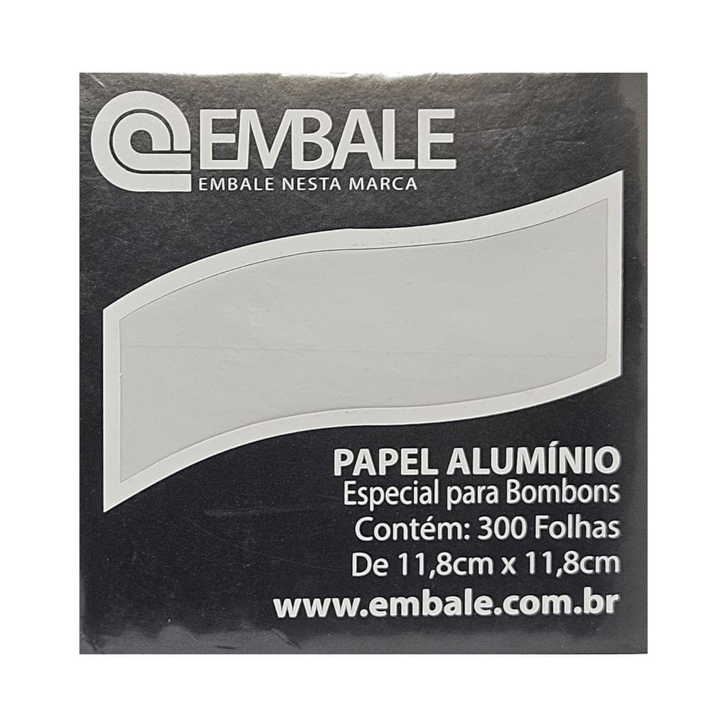 Papel chumbo 11,8x11,8cm para Trufa 300fls branco embale