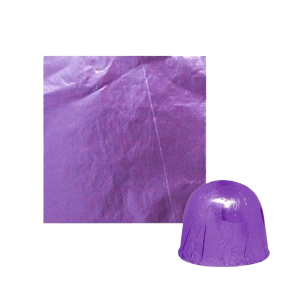 Papel chumbo 7,8x7,8cm para mini bombom 300fls lilás embale