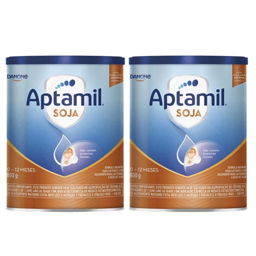 2 Latas Fórmula Infantil Aptamil ProExpert Soja 800g 0-12 Meses