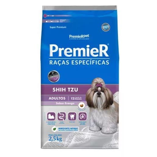 Ração Premier Raças Específicas Shih Tzu Cães Adultos 2,5kg