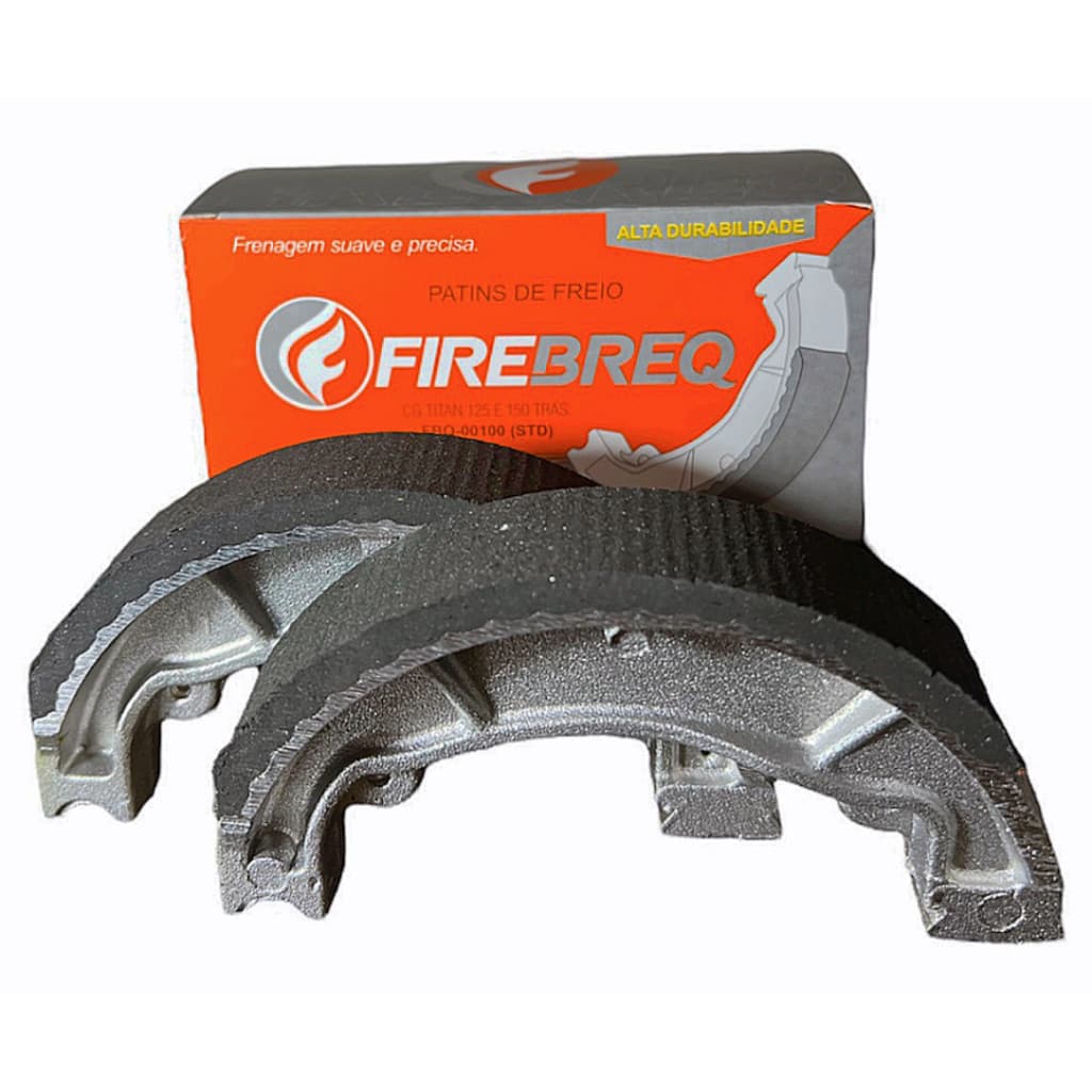 Patim Lona de Freio 0,75 Cg Titan 125 150 Dianteiro Traseiro Firebreq