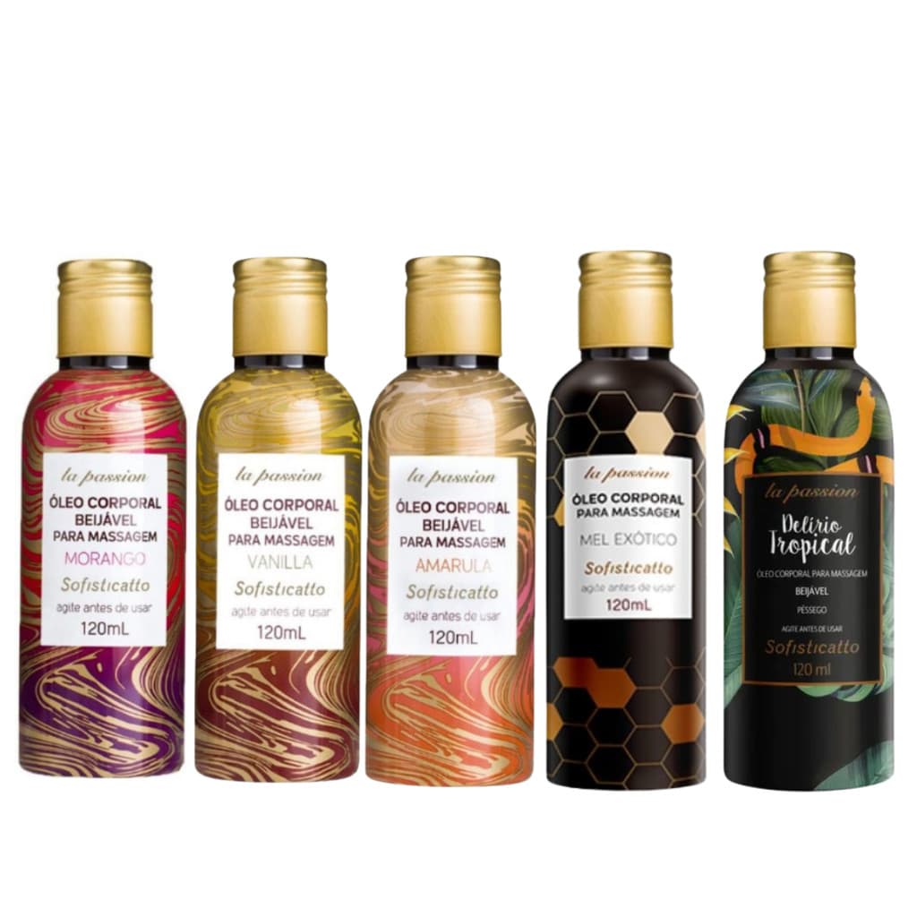 Óleo Para Massagem Tântrica Corporal Beijavel Sexo Oral Comestível Sex Shop Lá Passion 120ml