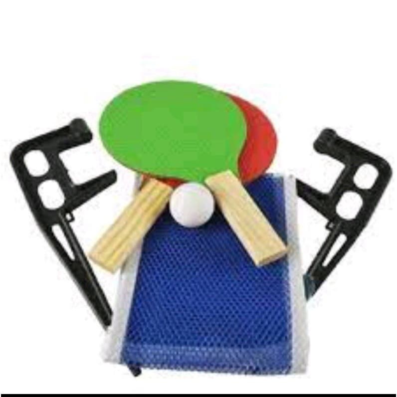 REDE DE TENIS DE MESA E RAQUETE  PING PONG KIT COM REDE 2 RAQUETES 1 BOLINHA