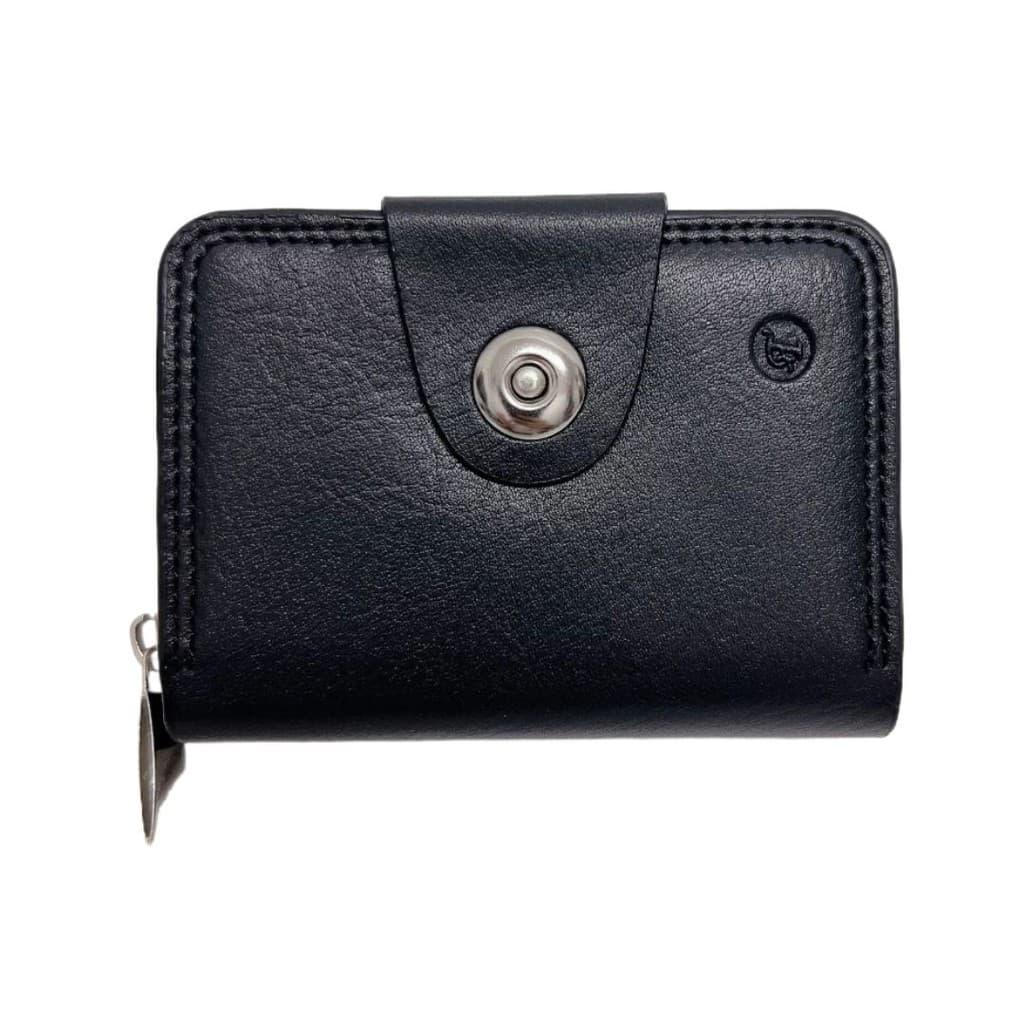 Porta Cartões  Couro Sintético Com Zíper Masculino