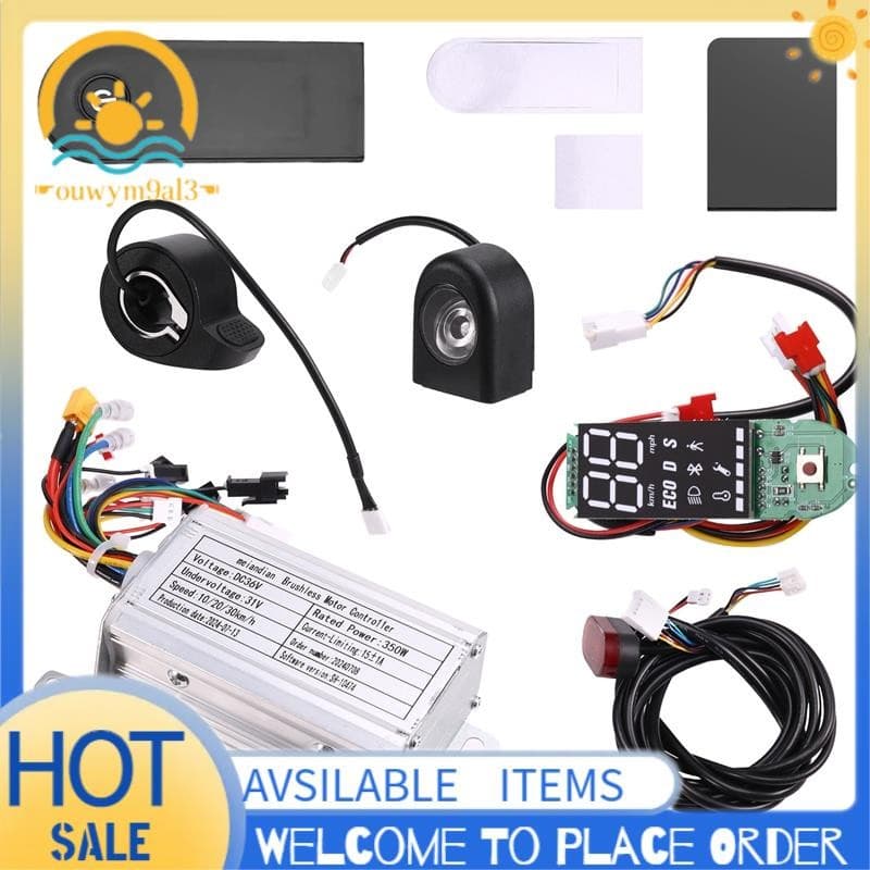 Controlador Sem Escova 36V 350W + Medidor Bluetooth + Luz + Acelerador + Kit De Capa Para Scooter Elétrica Xiaomi M365/M