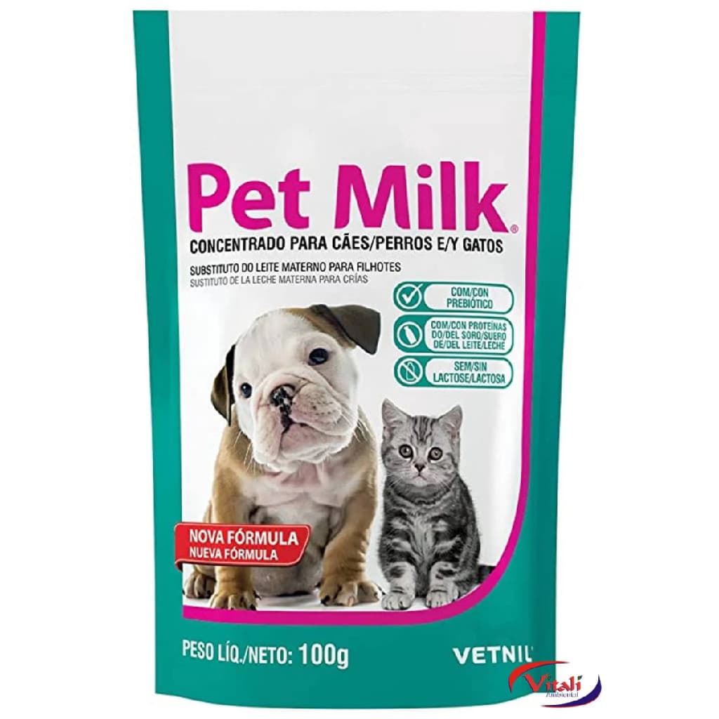 Pet Milk Substituto do Leite Materno Para Filhotes 100g