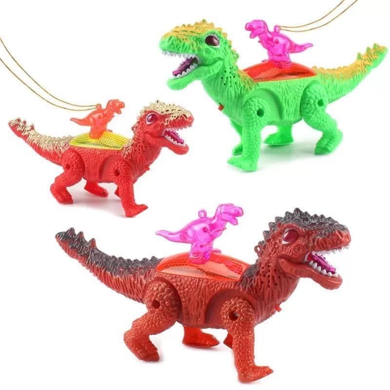 Dinossauro Robô LED De Brinquedo Com Bebê Luzes Movimento Som