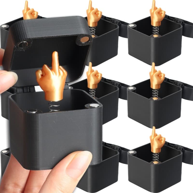 Caixa De Presente Surpresa De Dedo Médio-Em Uma-Brinquedo Pop-up Adereço De Pegadinhas De Truque Engraçado-Para Adultos-