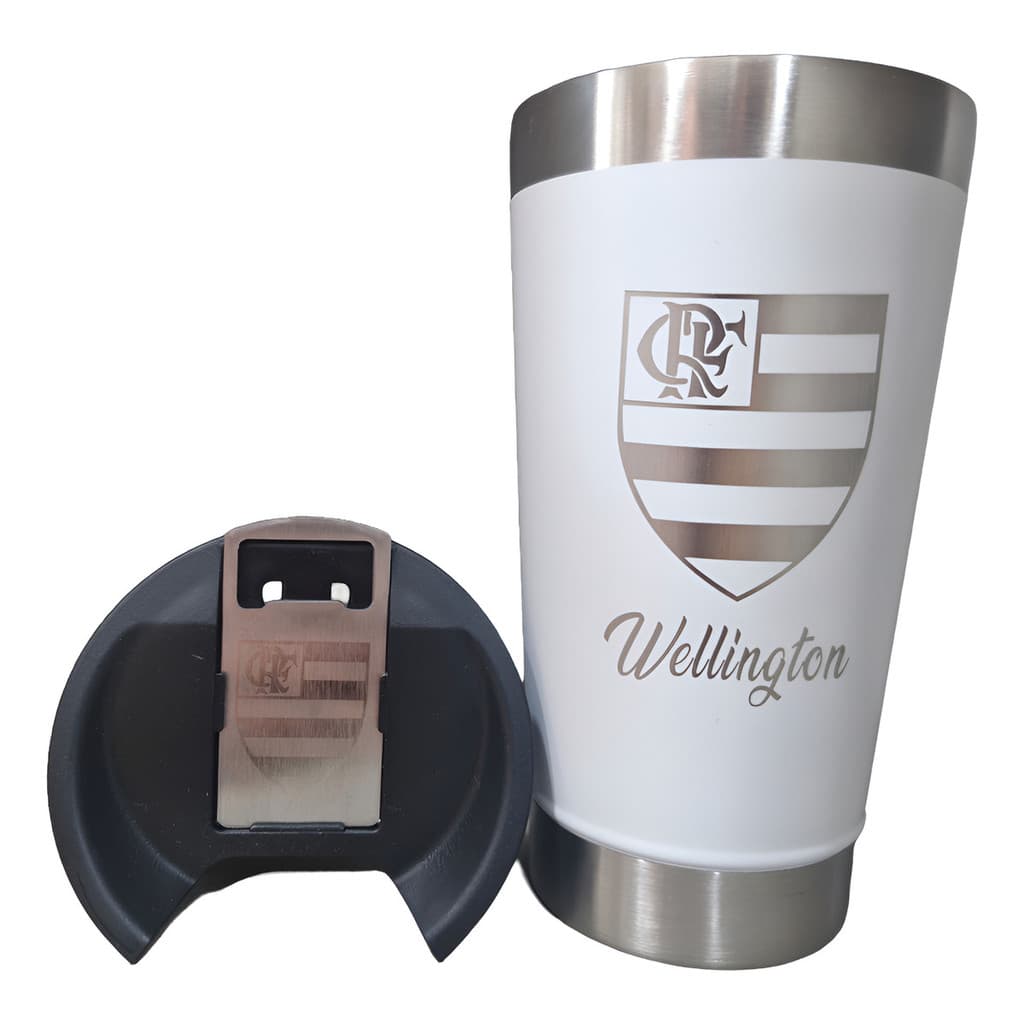 Copo Térmico Personalizado Frente E Verso  C/ Tampa