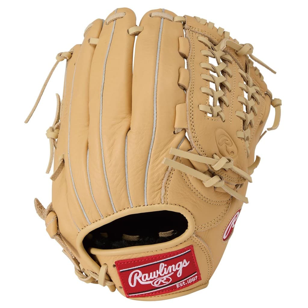 Luvas de beisebol Rawlings para adultos, modelo SELECT PRO LITE [uso versátil] GRXASPLN55, cor camelo/camelo, tamanho