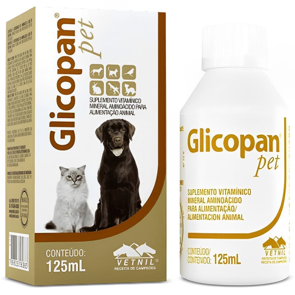 Glicopan Pet Suplemento Vitamínico Mineral 125ml - Vetnil