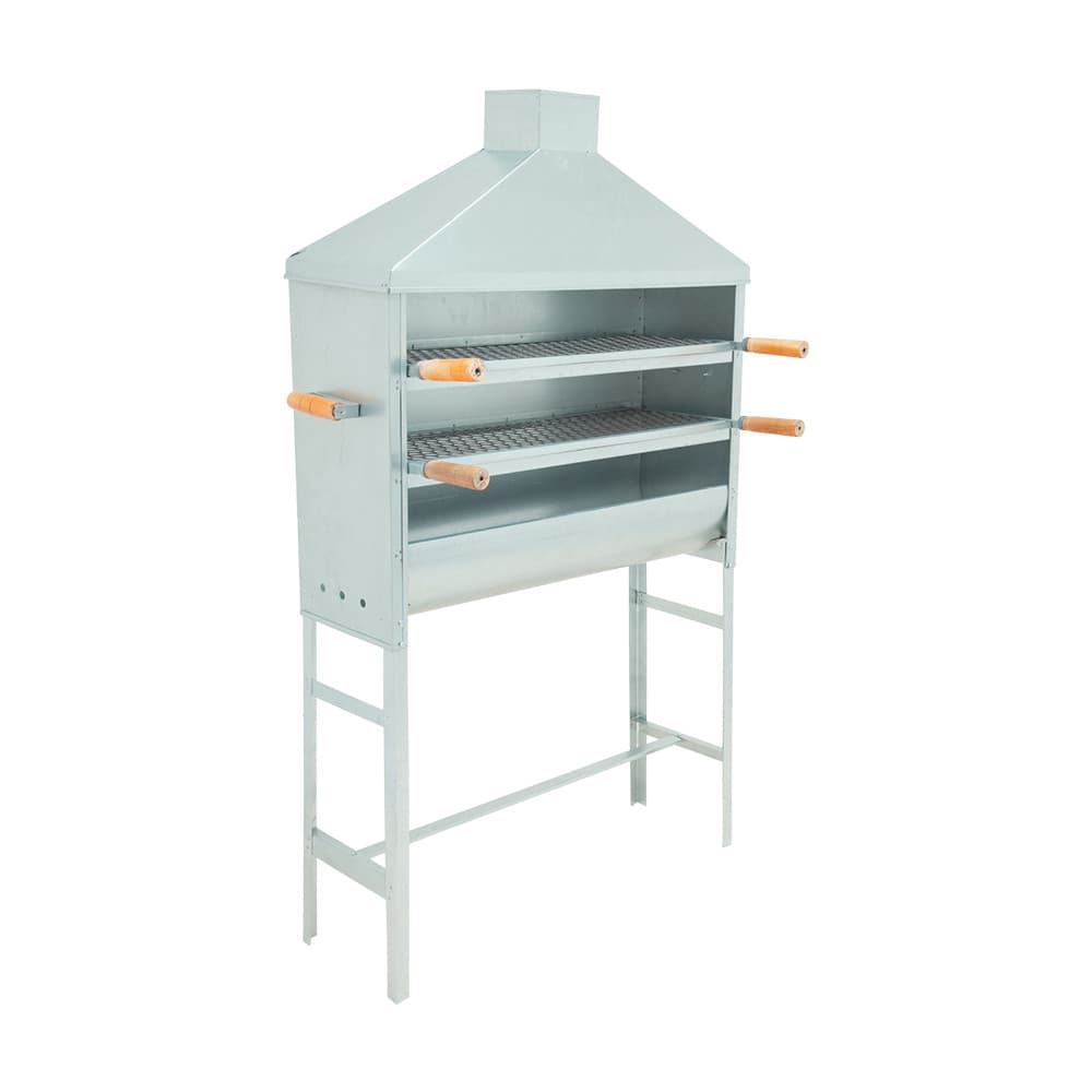 Churrasqueira Espetinho Galvanizada Com Coifa - Gudim