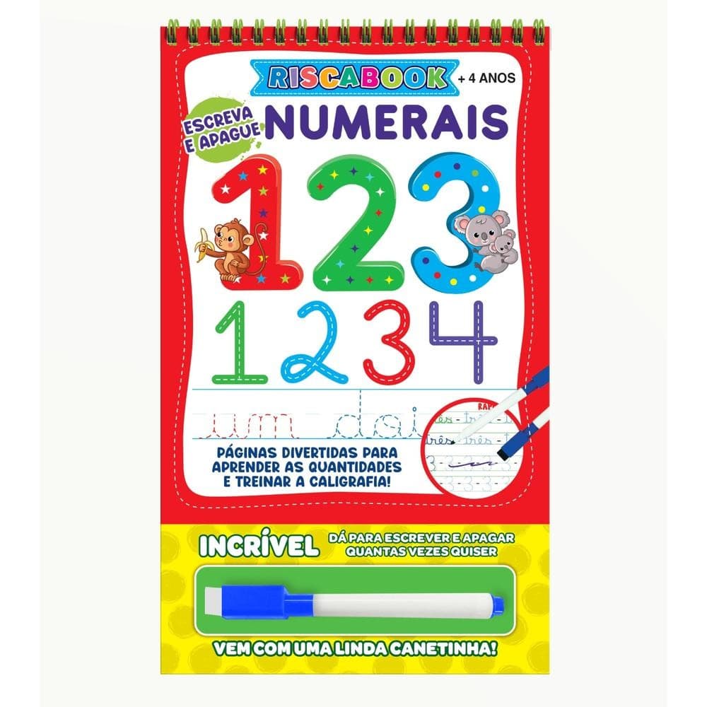 Riscabook Númerais - com Canetinha