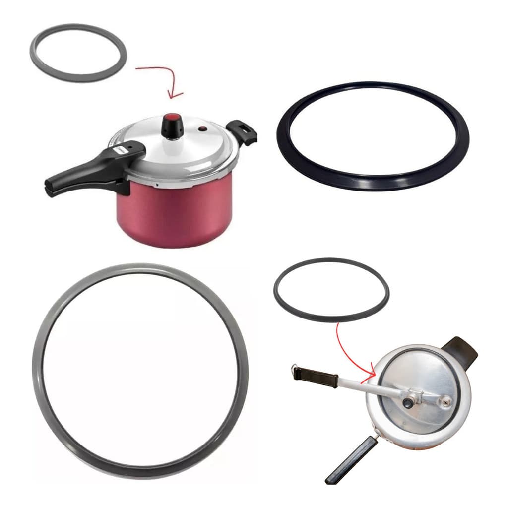 Borracha Caçarola De Pressão Alegreti 4,5 Litros Preto