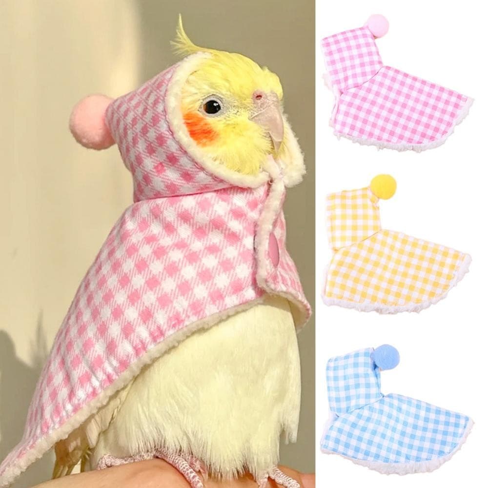 CFSTORE Quente Pássaro Capa Manter Sair Traje Papagaio Manto Engrossado Colorido Roupas De G9U1