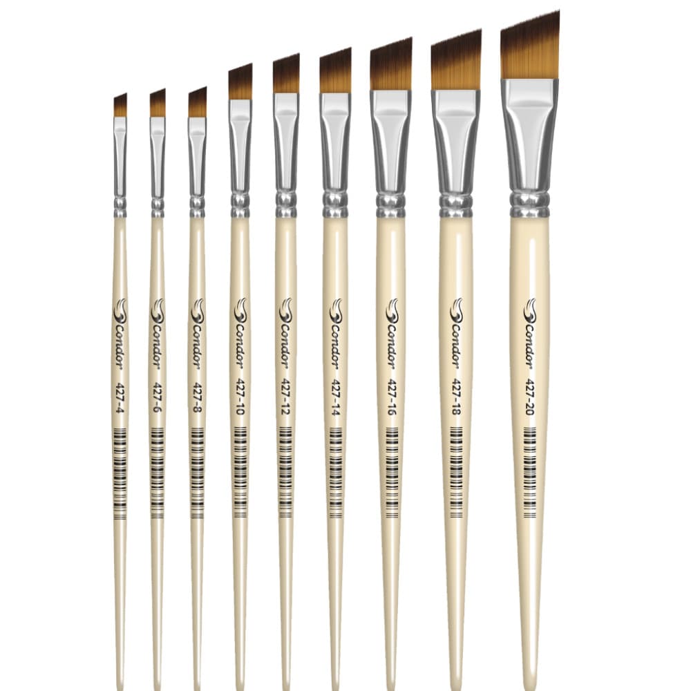 Pincel Condor 427 Chanfrado Sintético Cabo Curto